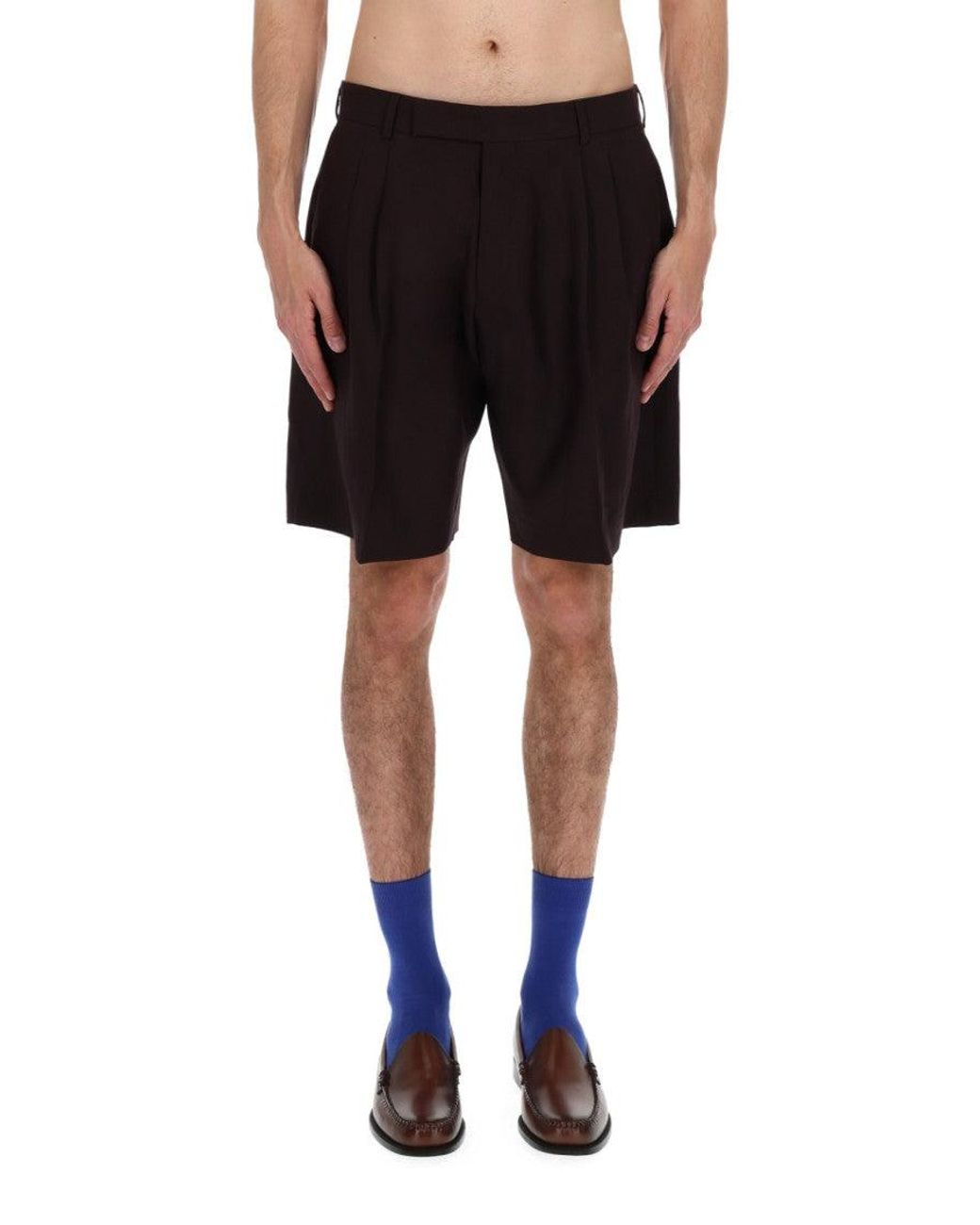 Paul Smith Black Linen Shorts Size 34 for men