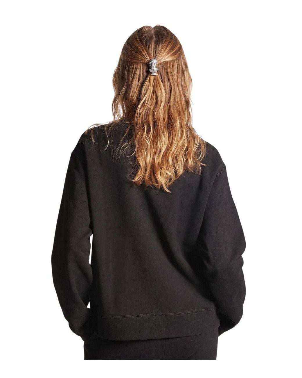 DSquared² Black Graphic Crew Neck Sweatshirt