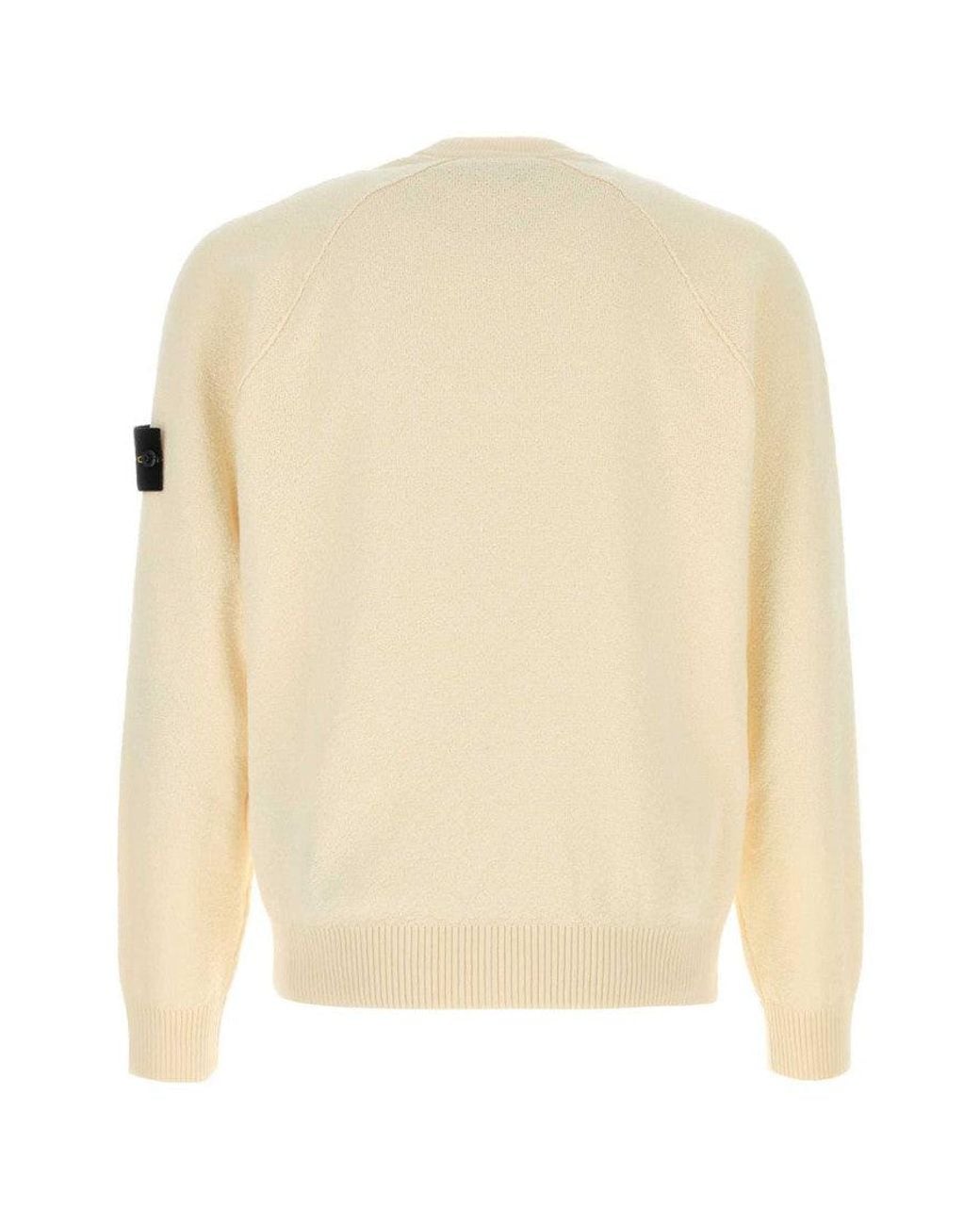 Stone Island Natural Crew Neck Sweaters for men