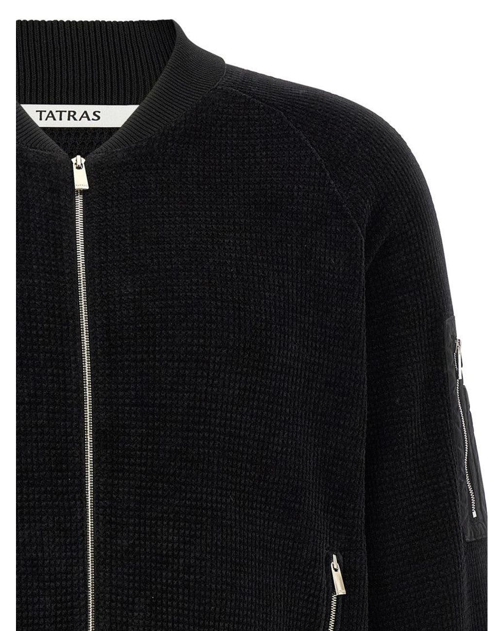 Tatras Black Textured Jacket for men
