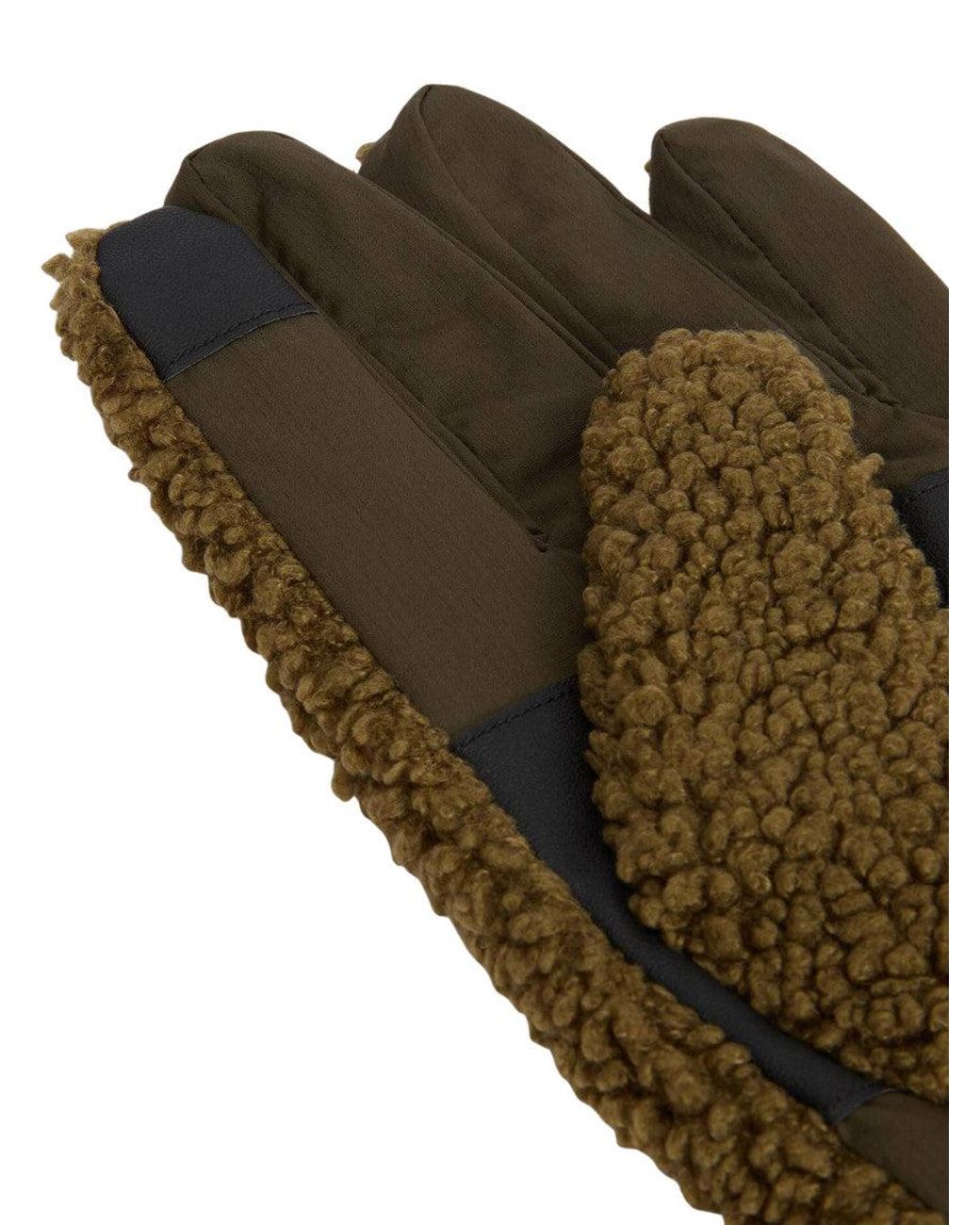 Barbour Green Field Fleece Gloves for men