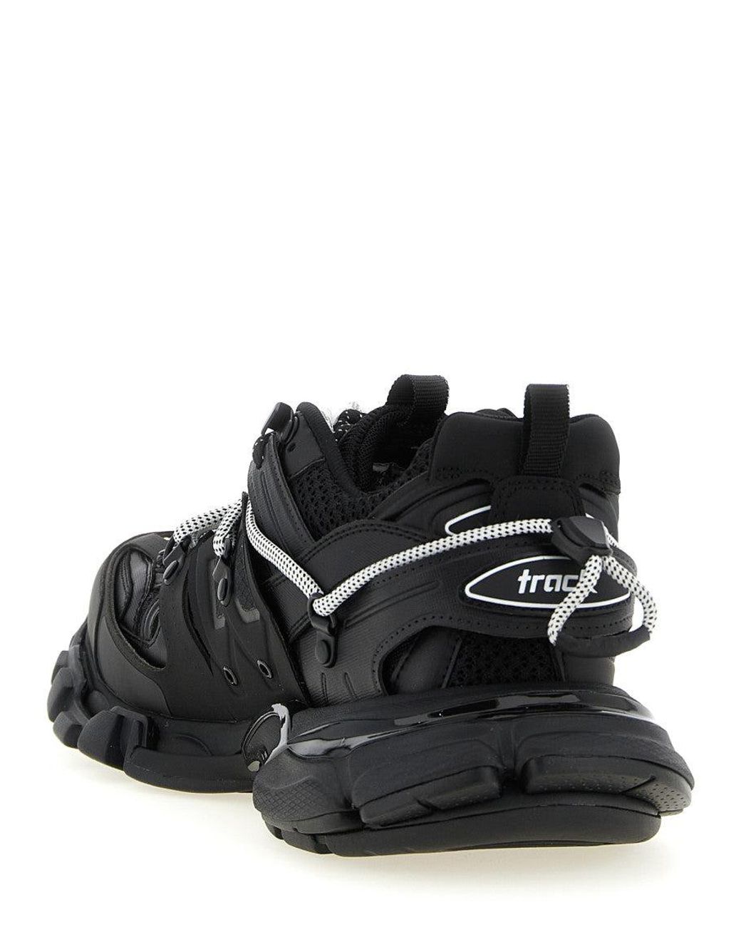 Balenciaga Black Lace Up Sneakers for men