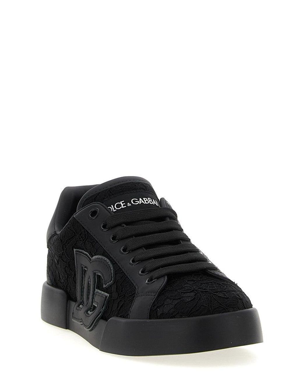 Dolce & Gabbana Black Logo Sneakers