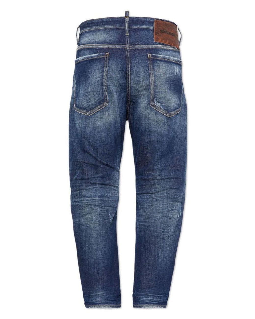 DSquared² Blue Cotton Jeans for men