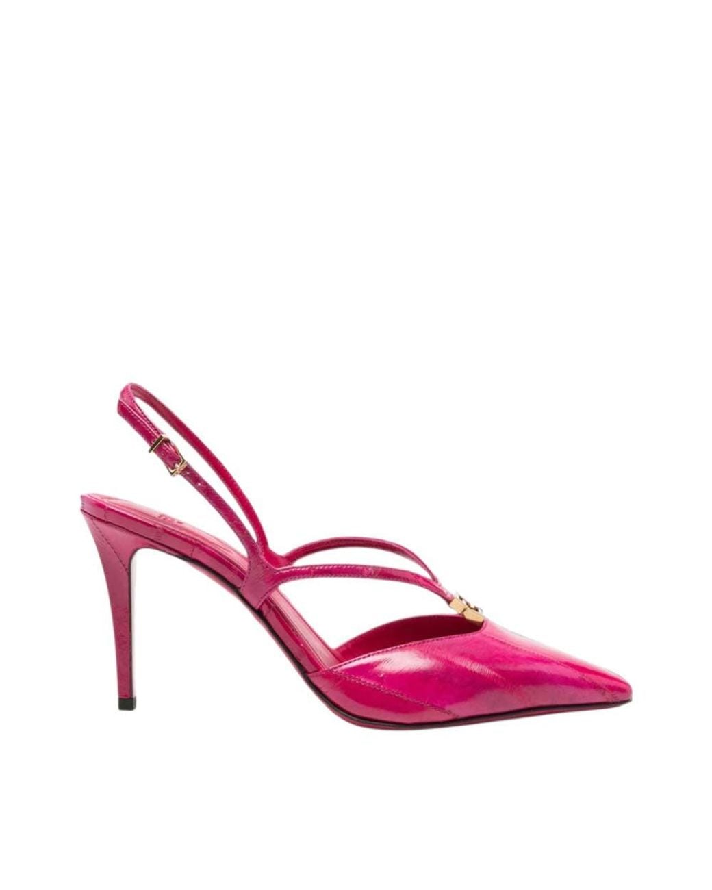 Fendi Pink Pointed-Toe Pumps