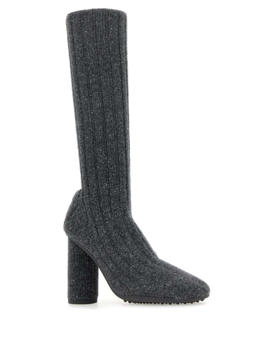 Bottega Veneta Black Fabric Atomic High Boots