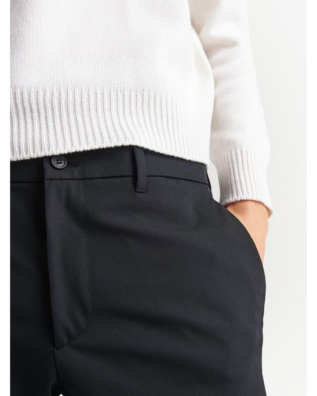 Prada Blue Tailored Slim-Fit Trousers for men