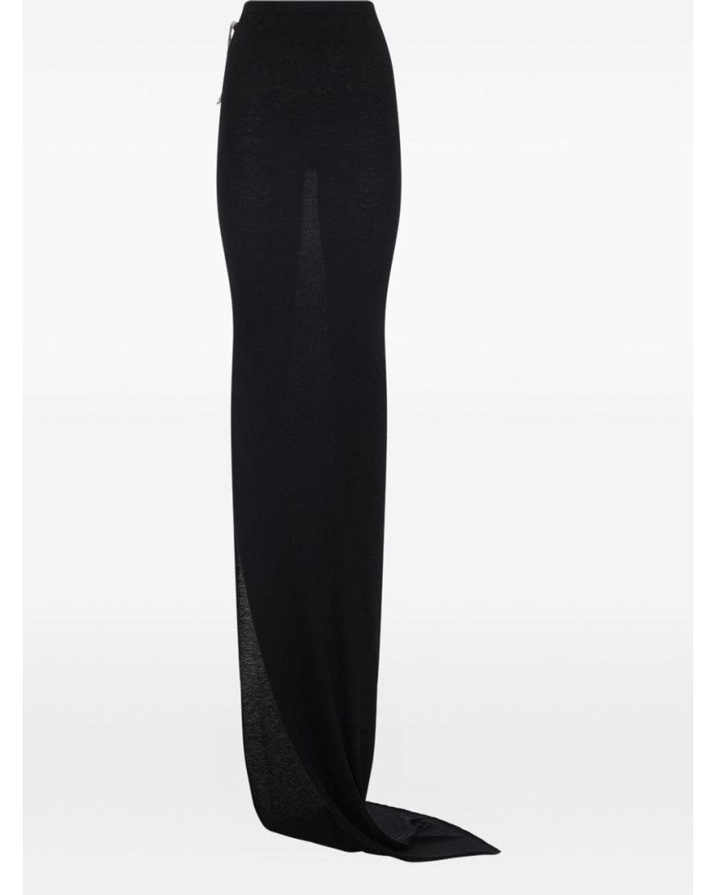 Rick Owens Blue Long Skirt