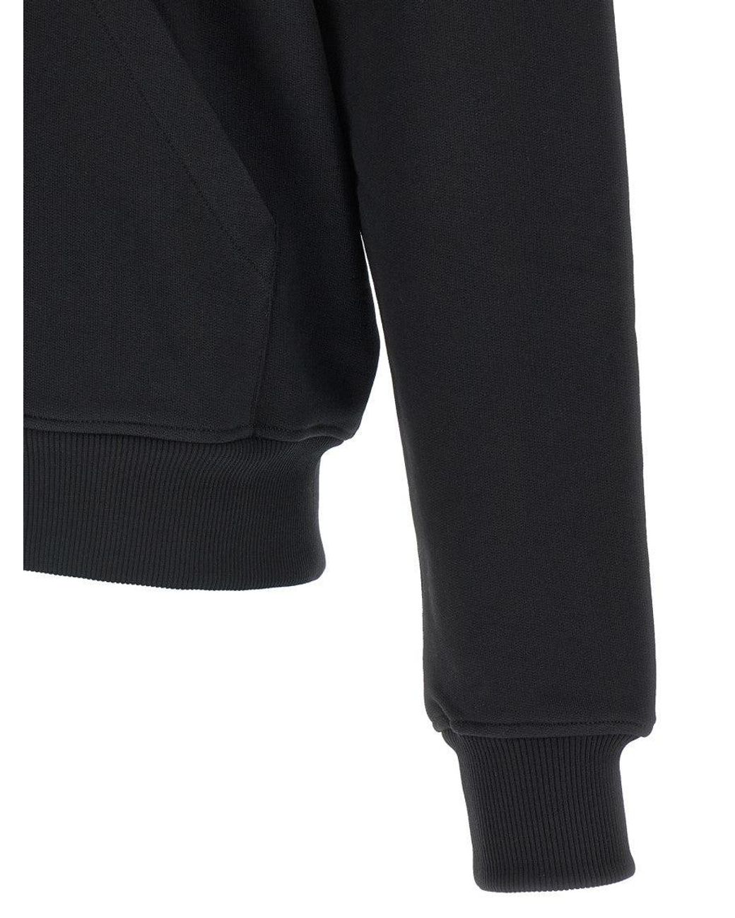 AMI Black 'Ami De Coeur' Hoodie for men