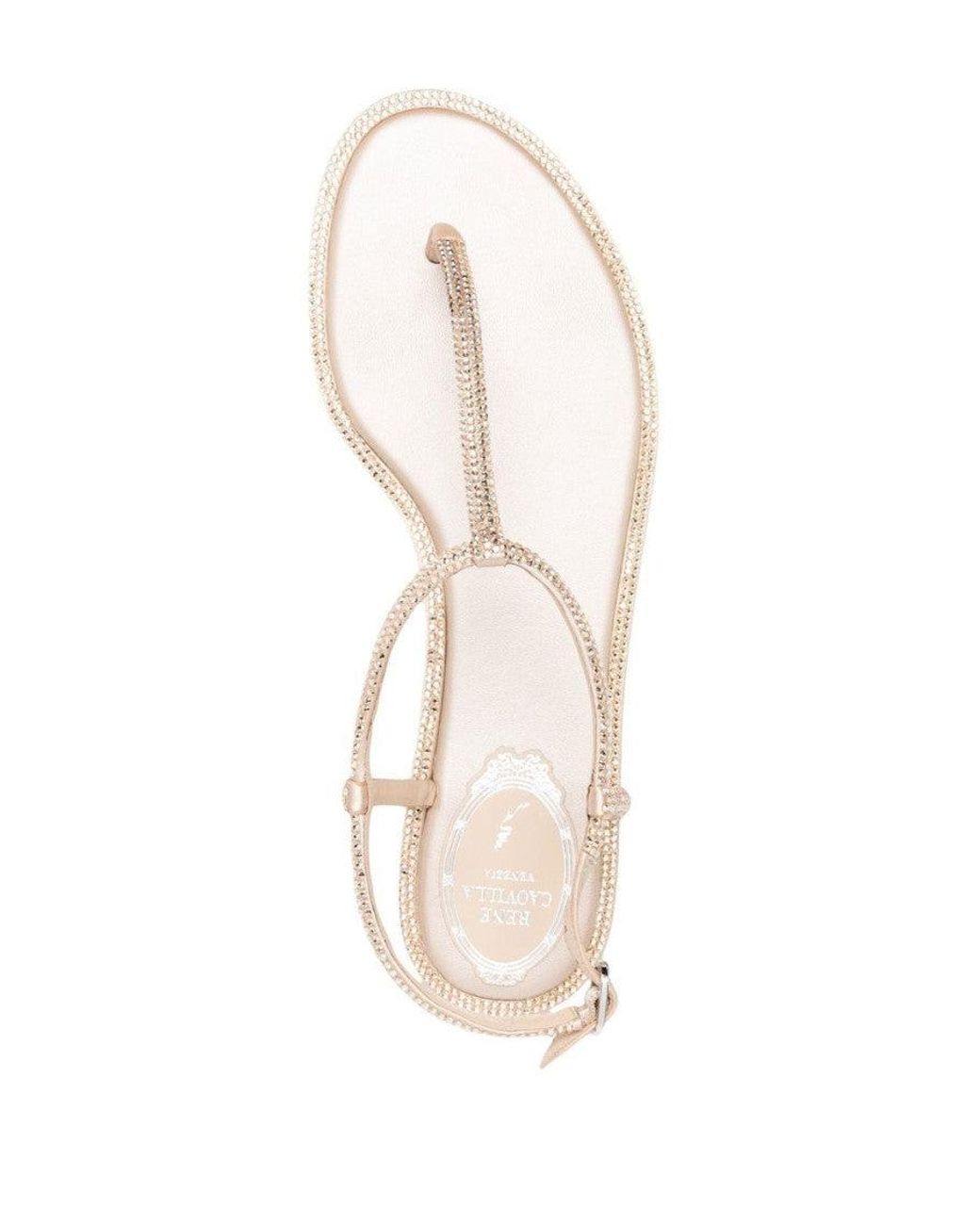 Rene Caovilla White Diana Sandals