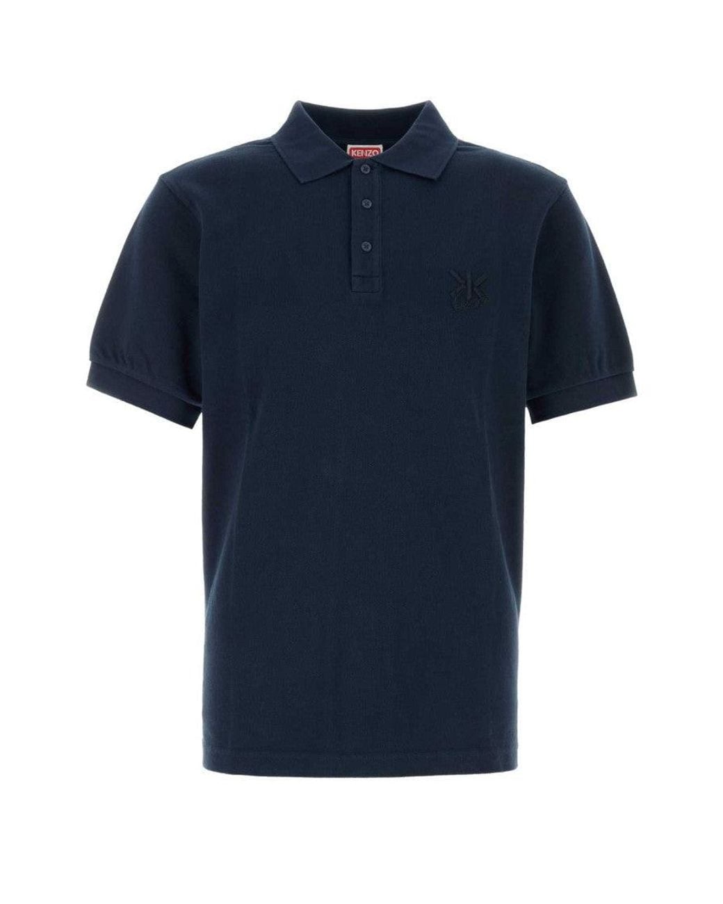 KENZO Blue Logo Polo for men
