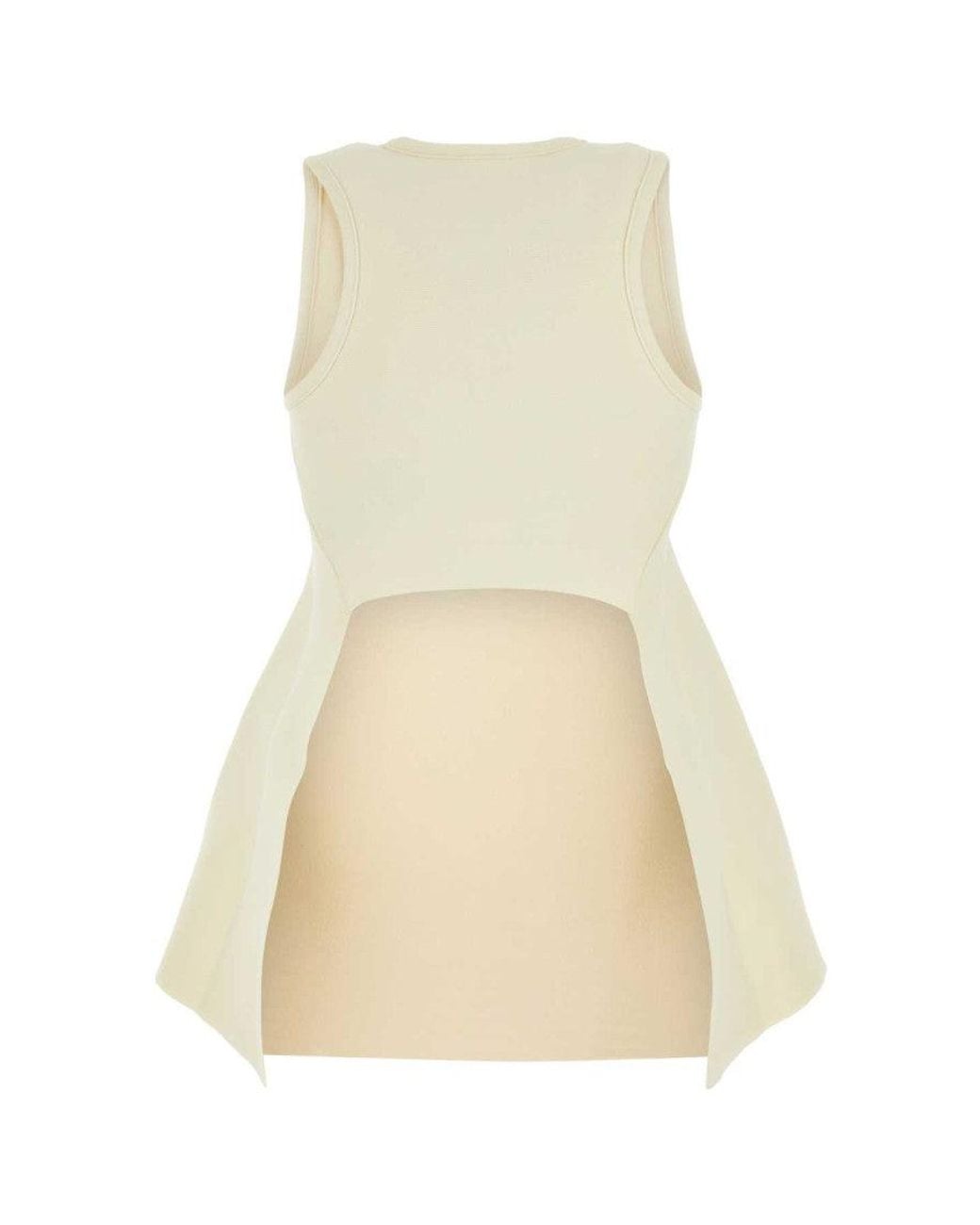 Jil Sander Natural Crewneck Top