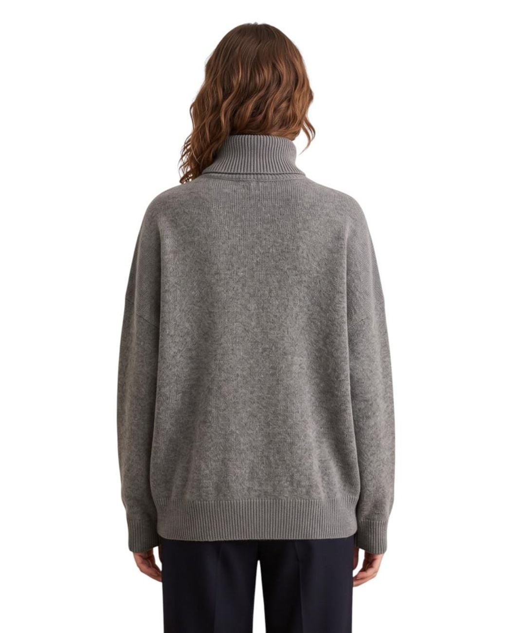 Brunello Cucinelli Gray Turtle Neck Sweater