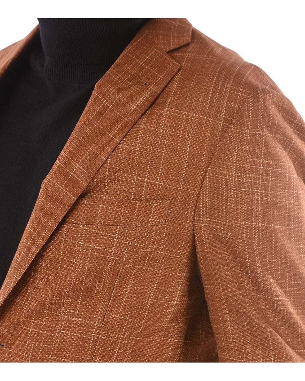 Corneliani Brown Single Breasted Blazer for men