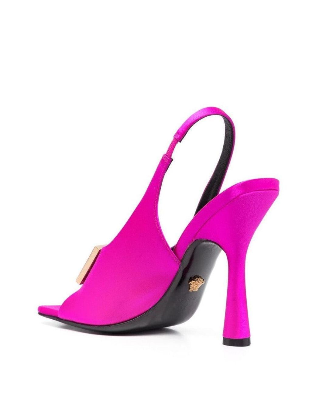Versace Pink Fuchsia Slingback Heels