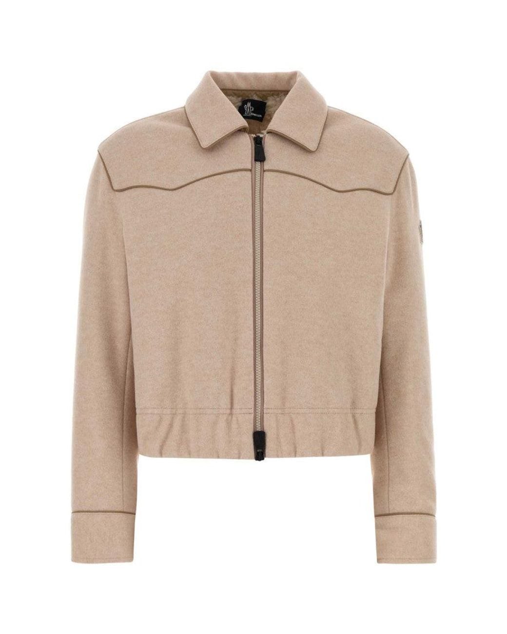 Moncler Natural Light Shirt Collar Jacket