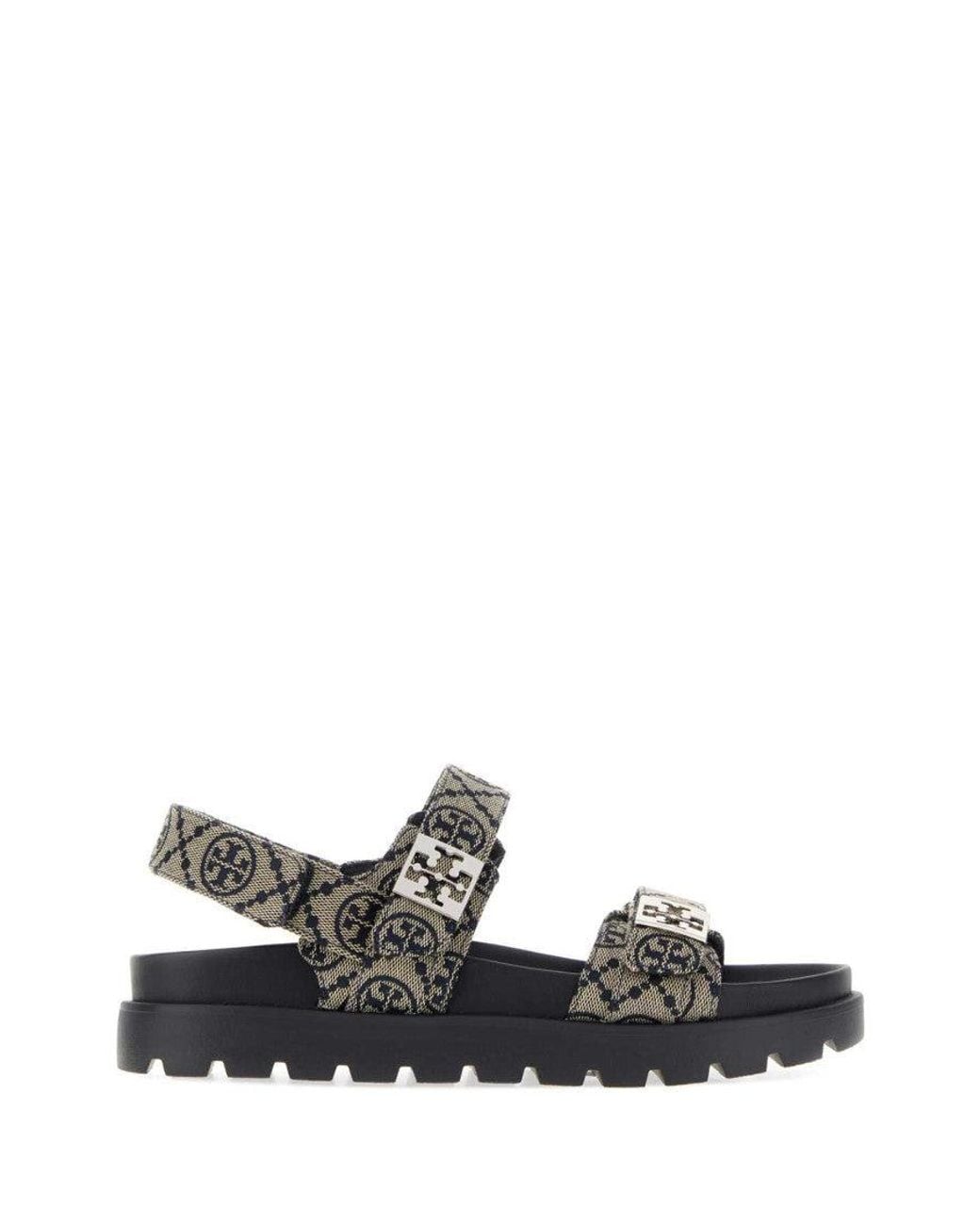 Tory Burch White Logo Sandals