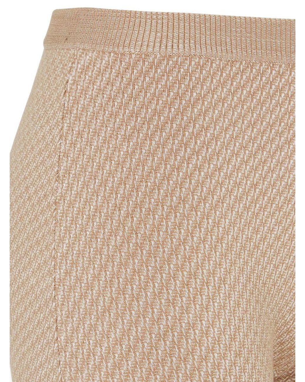 Fendi Natural Knitted Shorts