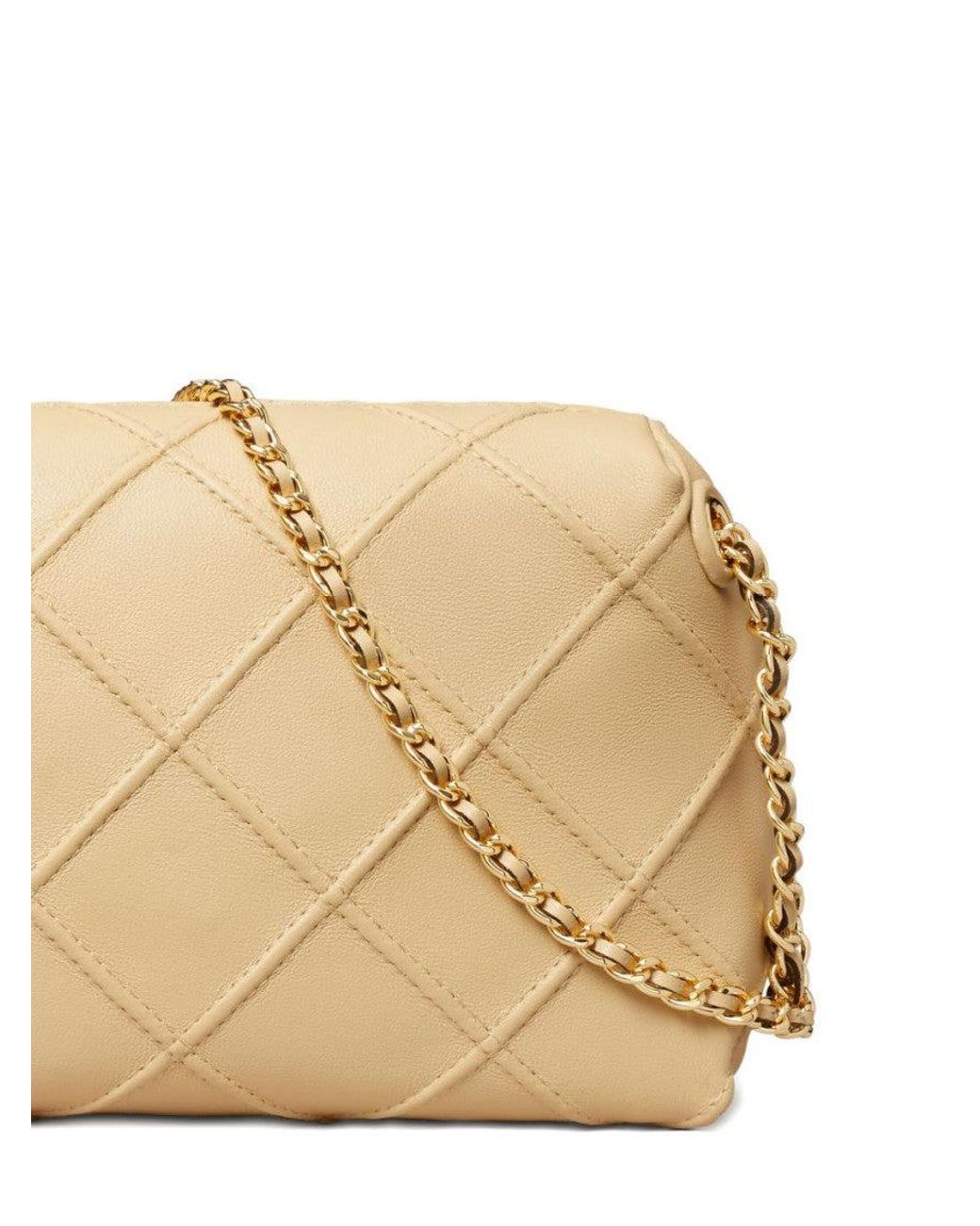 Tory Burch Natural Fleming Small Crossbody Bag