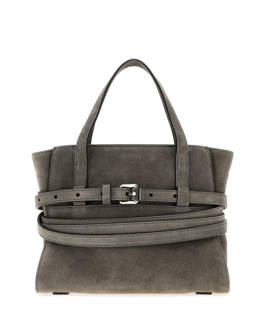 Moschino Black Tie Me Top Zip Mini Tote
