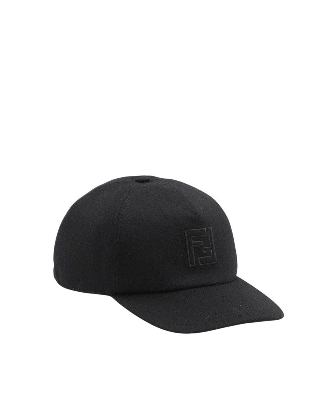 Fendi Blue Ff Logo Baseball Cap for men