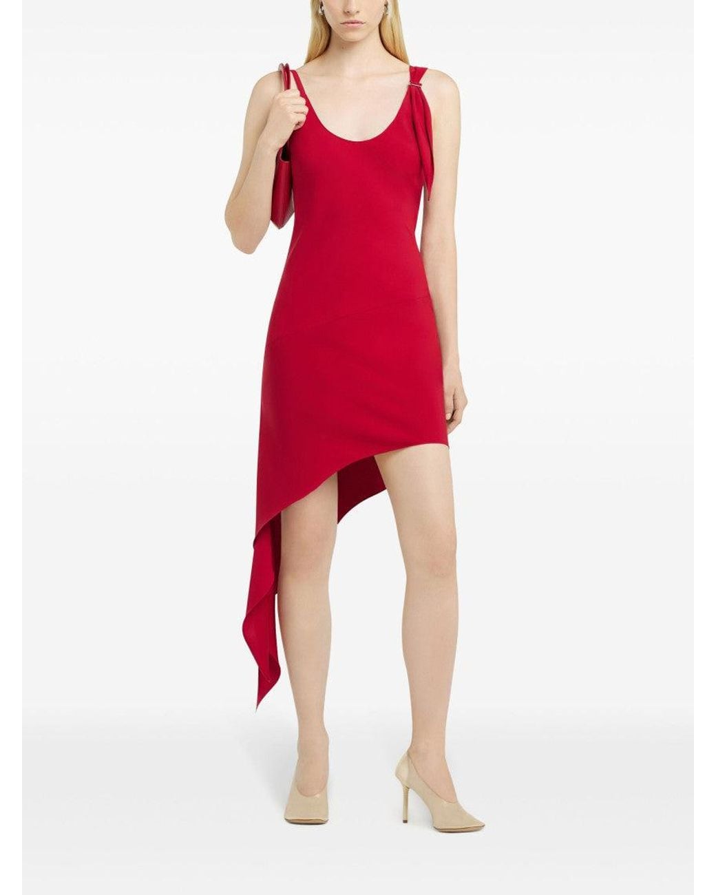 Courreges Red Knotted Dress