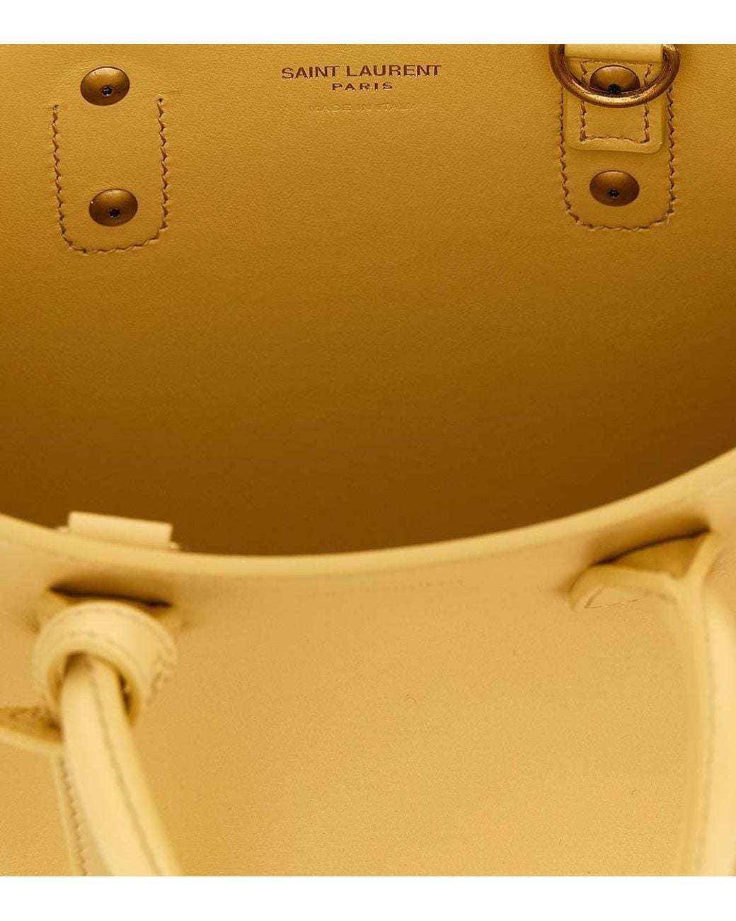 Saint Laurent Yellow Sac De Jour Nano Satchel