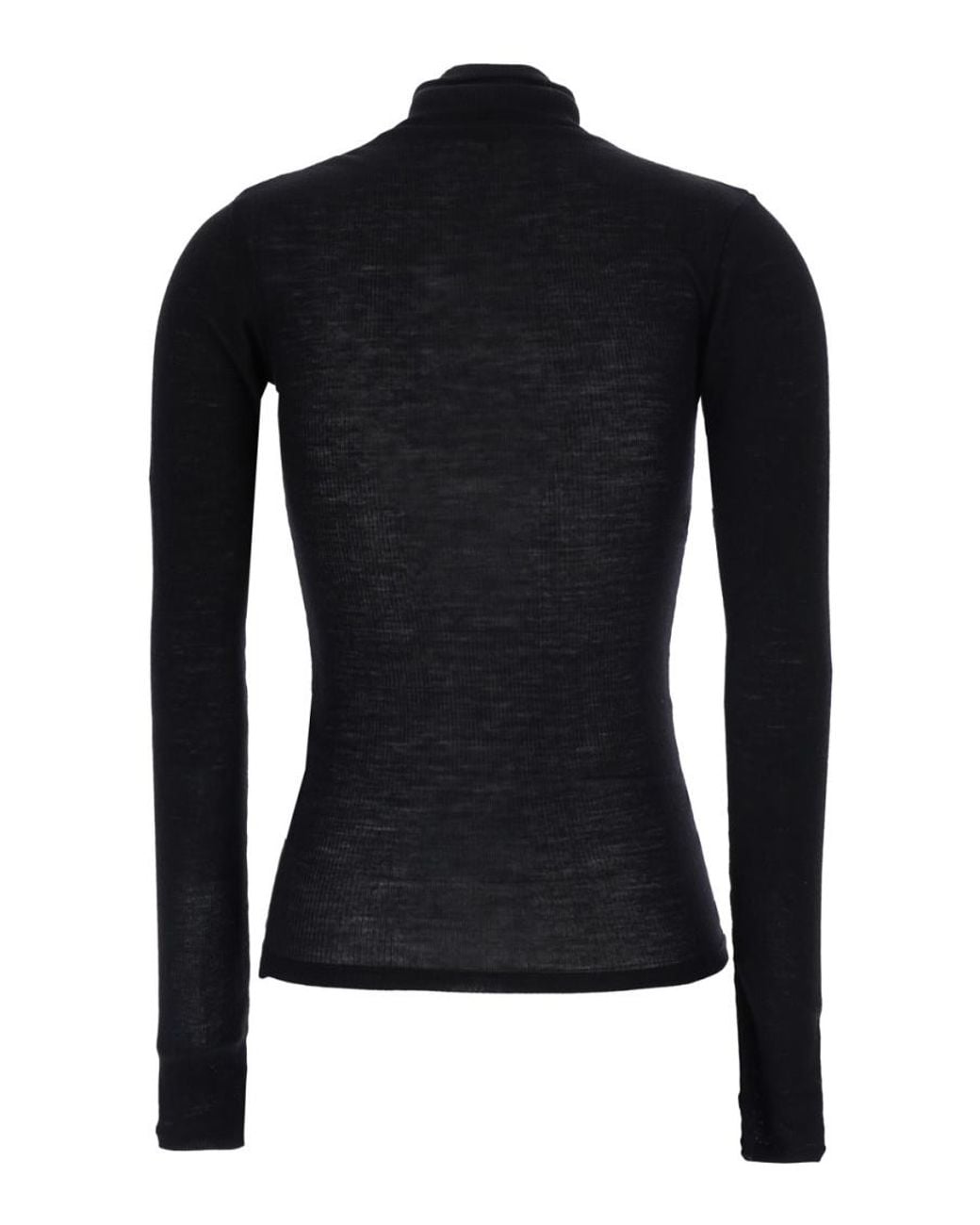 Versace Blue Logo Turtle Neck Sweater