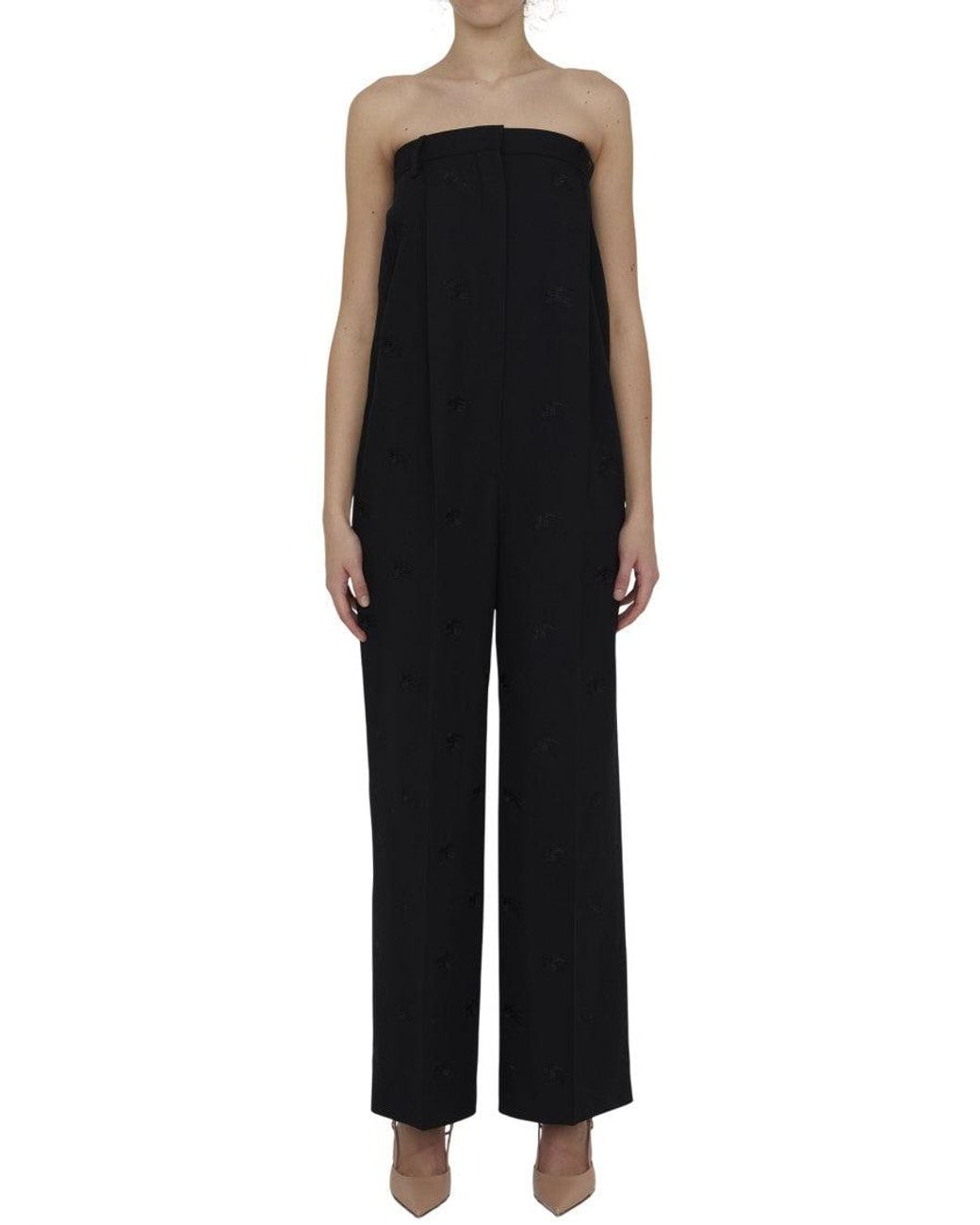 Burberry Black Tailored Flat Front Pants