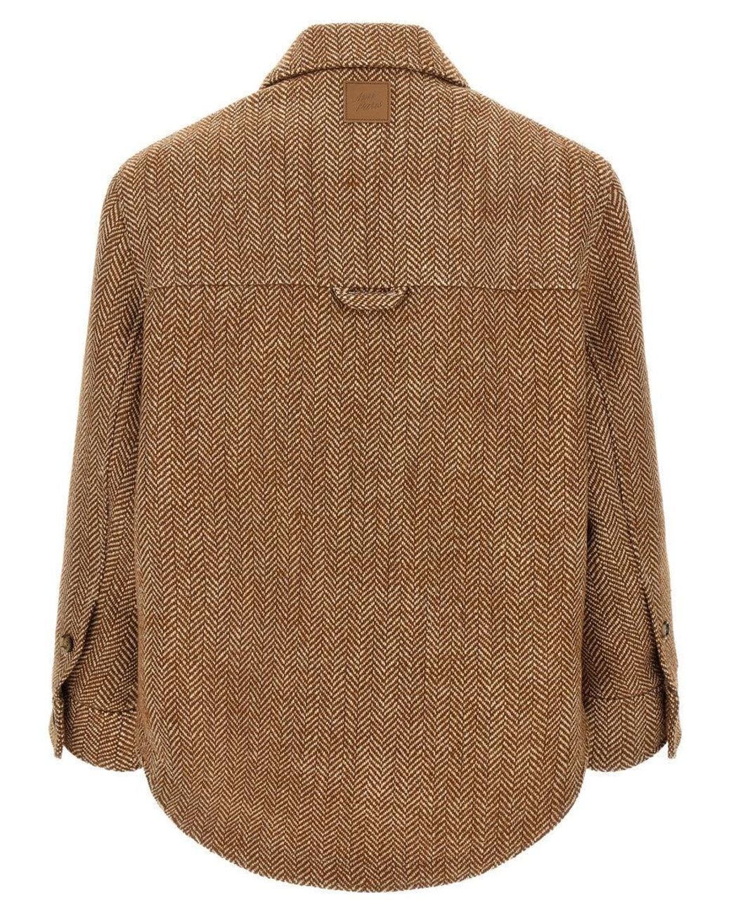 AMI Brown Shirt Collar Jacket for men