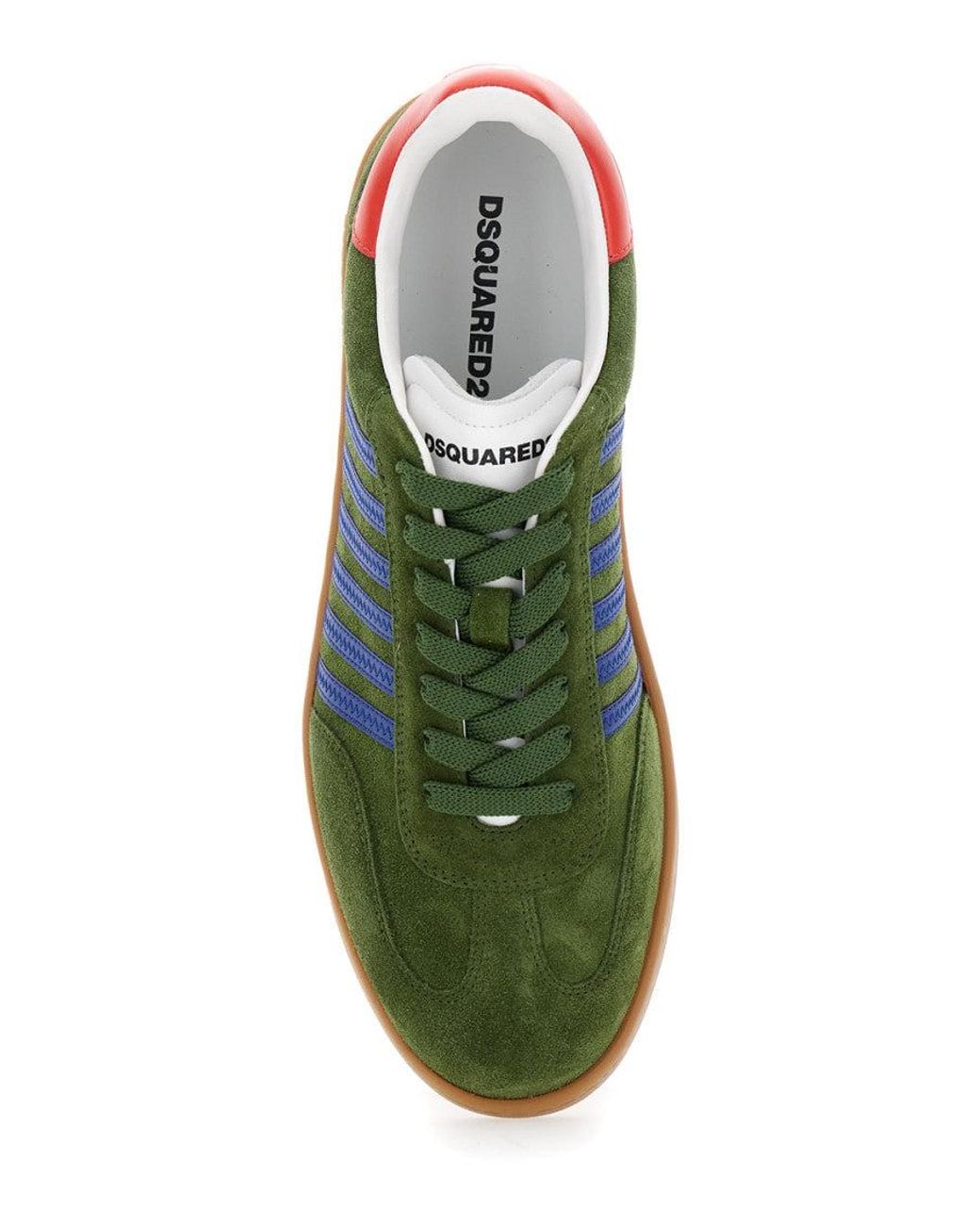 DSquared² Green Low-Top Boxer Sneakers for men