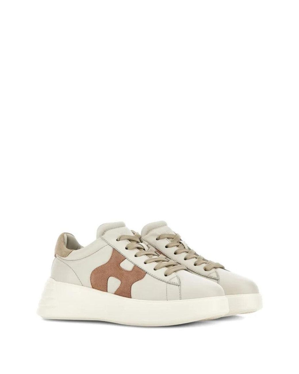 Hogan Natural Leather Sneakers