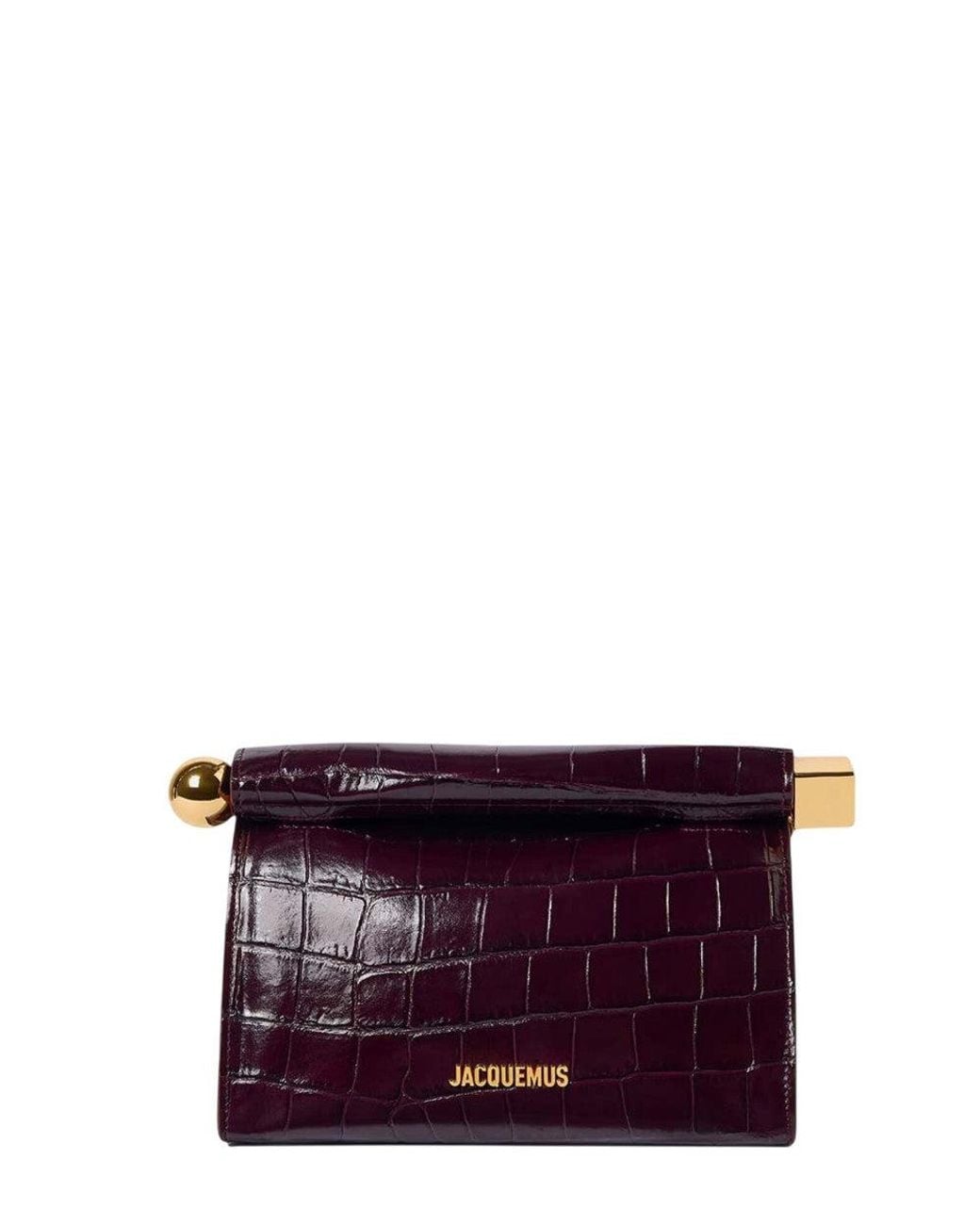 Jacquemus Purple Rond Carre Clutch