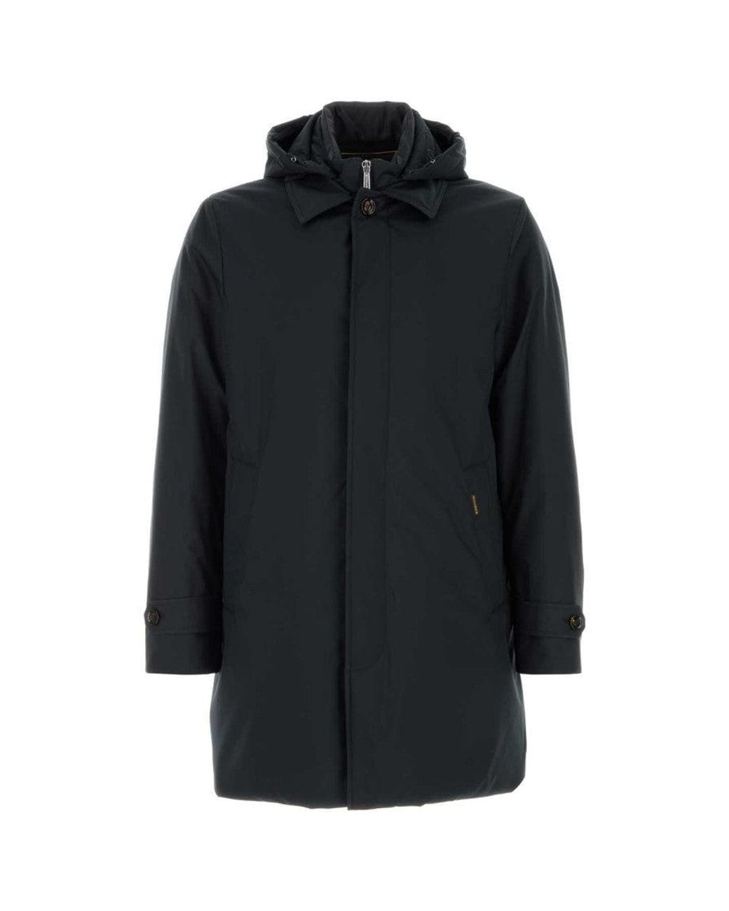 Moorer Black Dark Parka Jacket for men