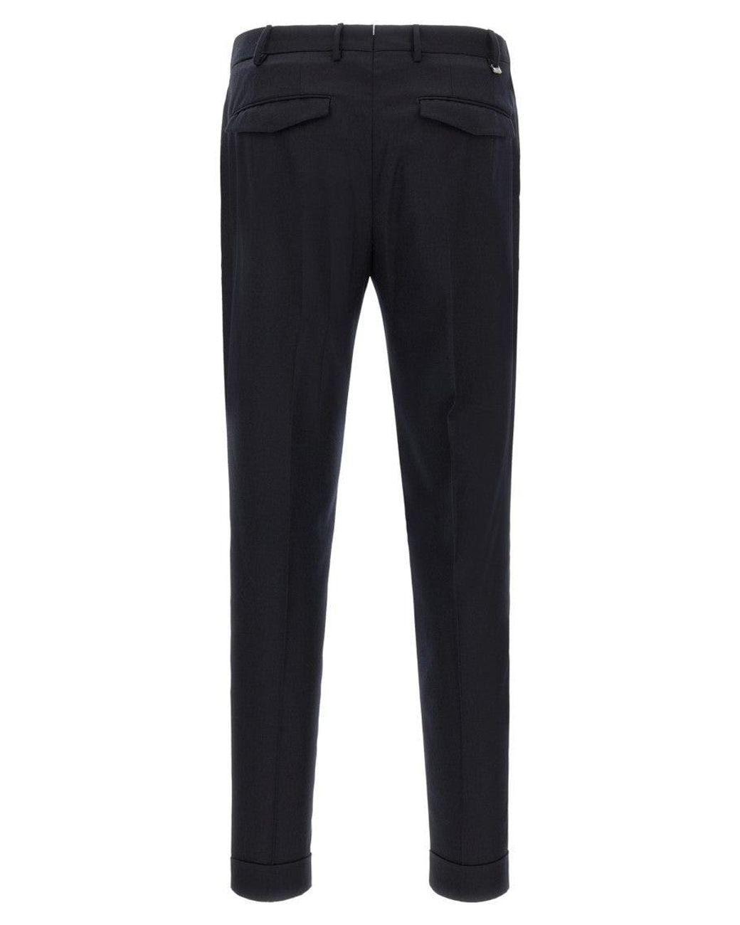 PT Torino Blue Dark Slim Trousers for men