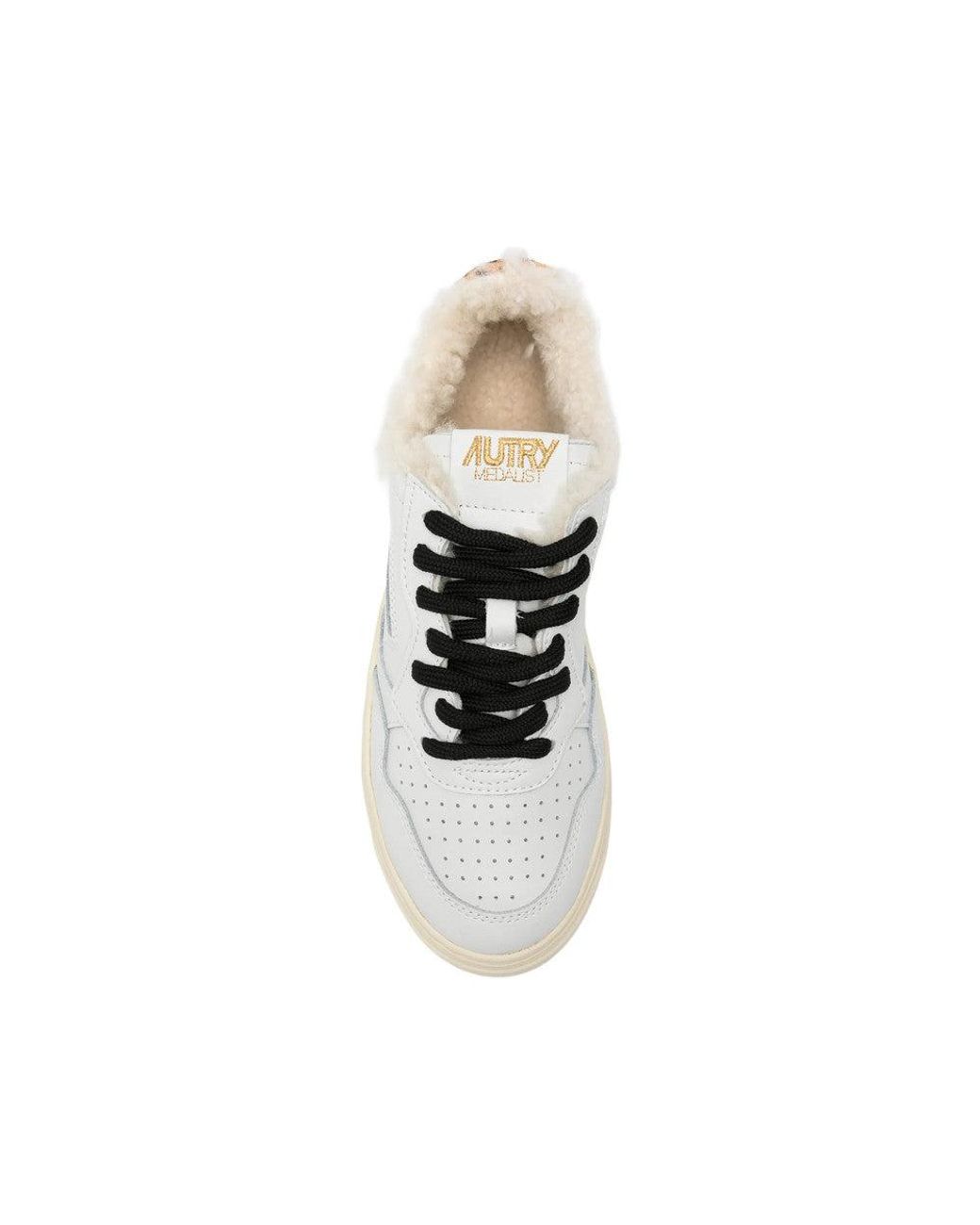Autry White Medalist Sneakers