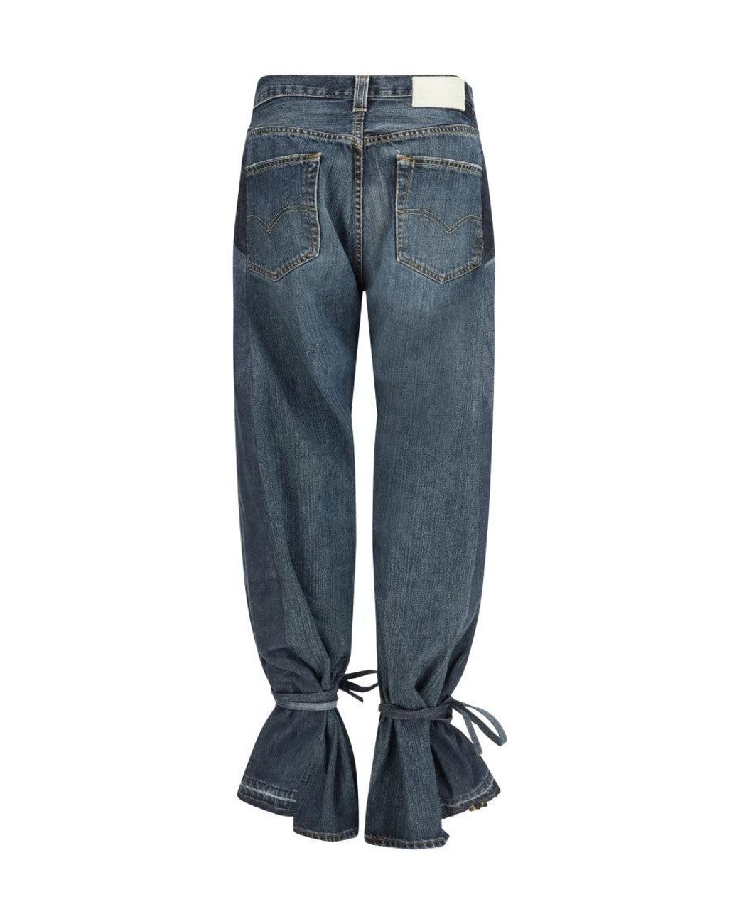 E.L.V. Denim Blue Straight High Rise Jeans