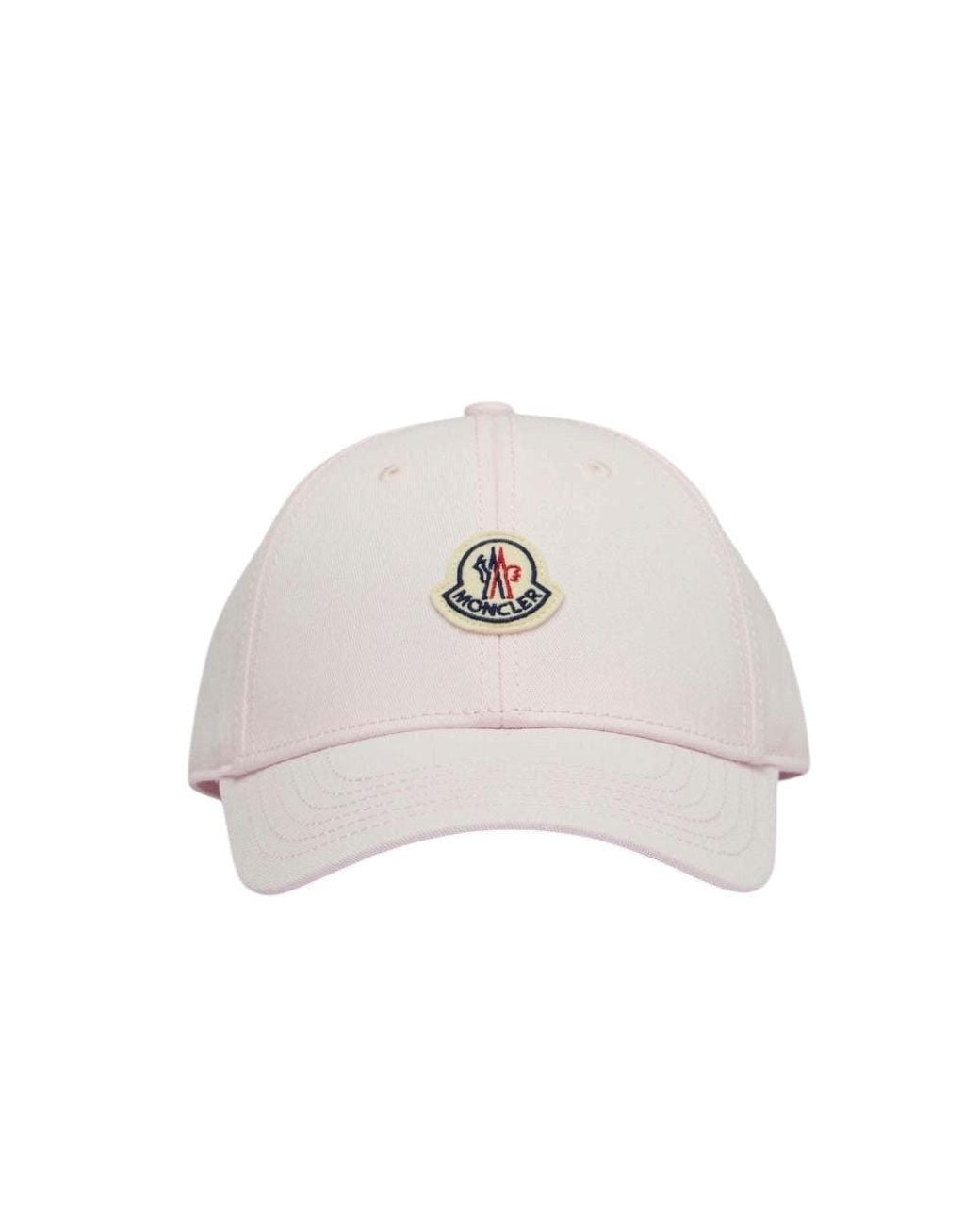 Moncler White Logo Baseball Cap