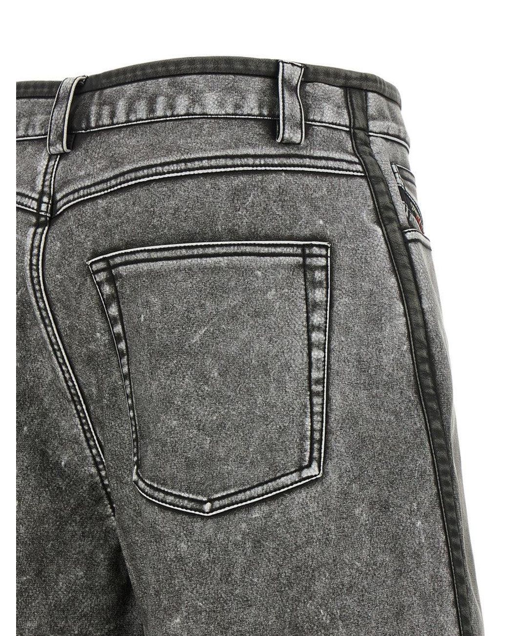 DIESEL Gray Textured Shorts
