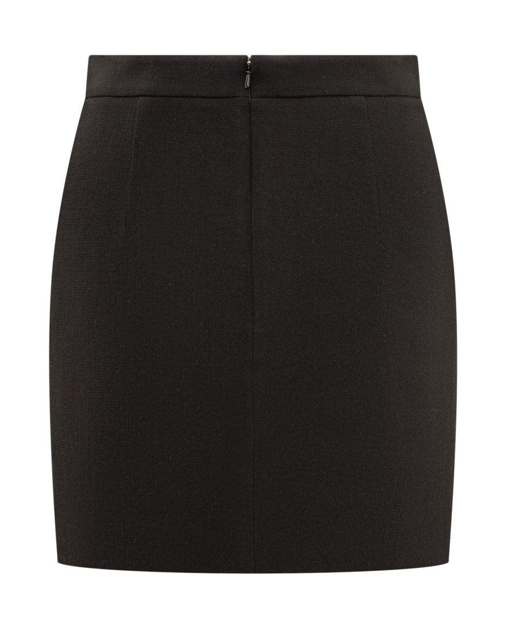 Moschino Black Embellished Mini Skirt