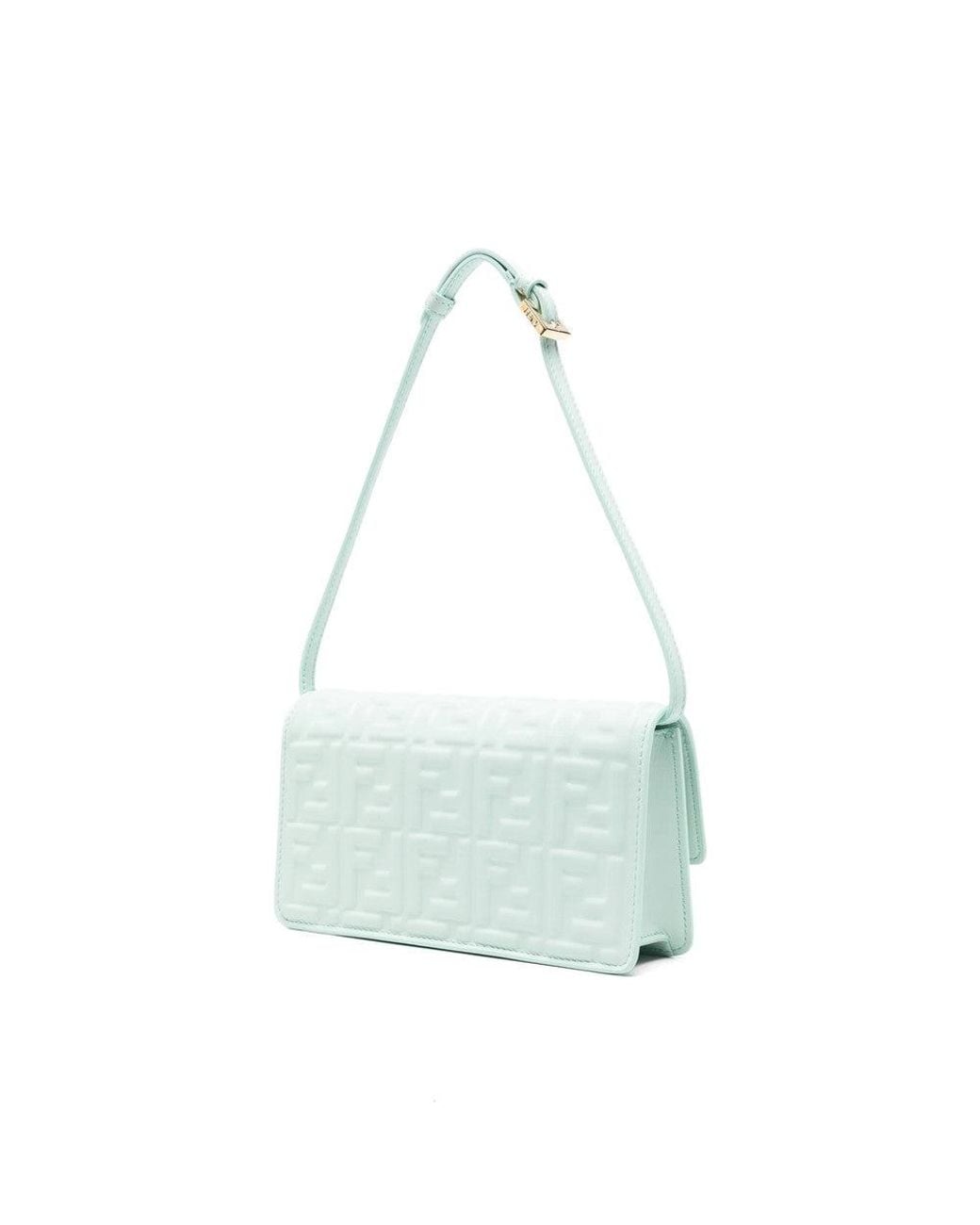 Fendi Blue Logo Small Shoulder Bag