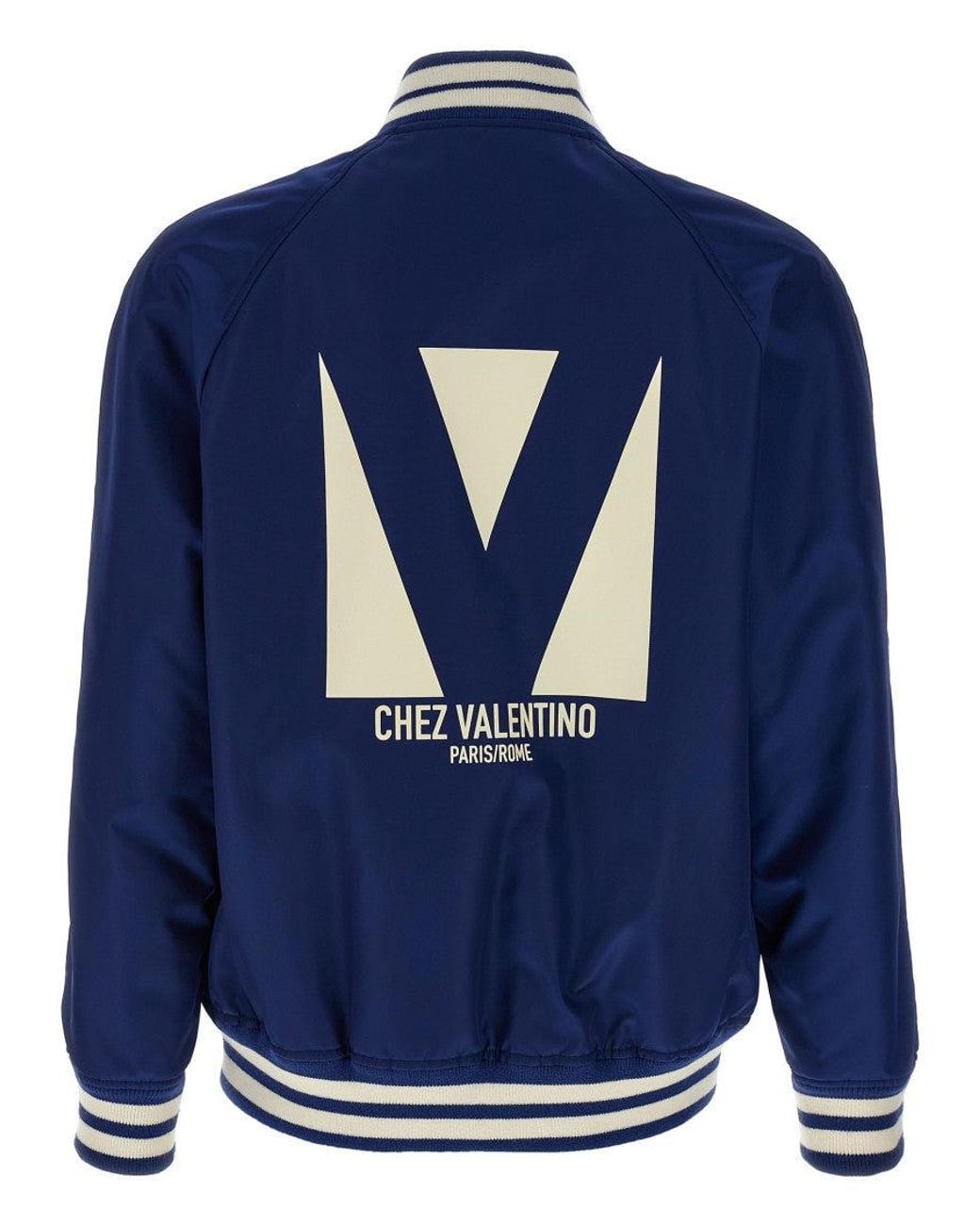Valentino Blue 'Chez Bomber Jacket for men
