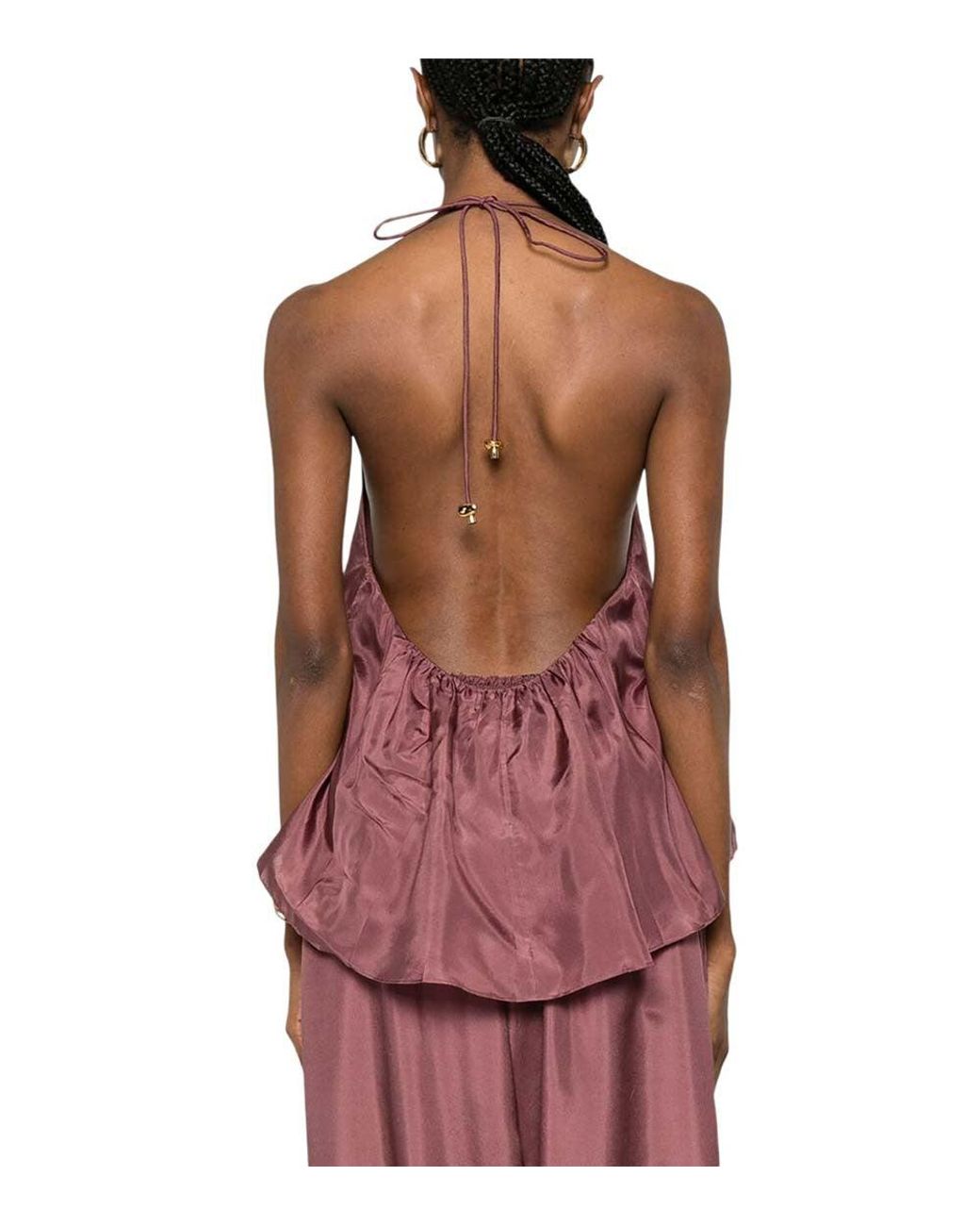 Zimmermann Red Halter Neck Top