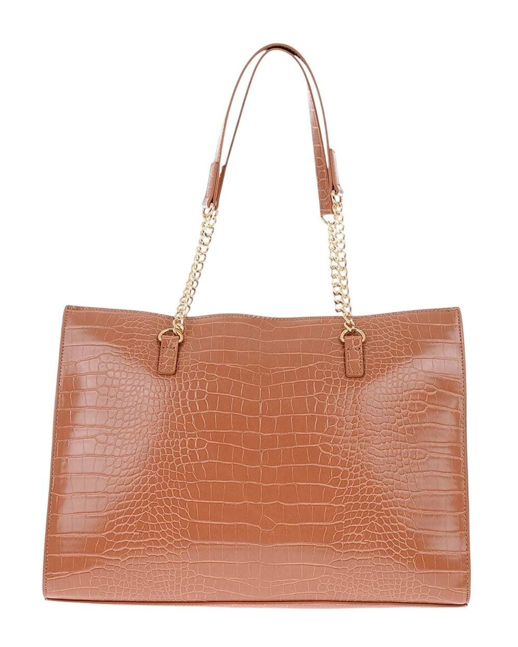 Love Moschino Brown Logo Large Tote