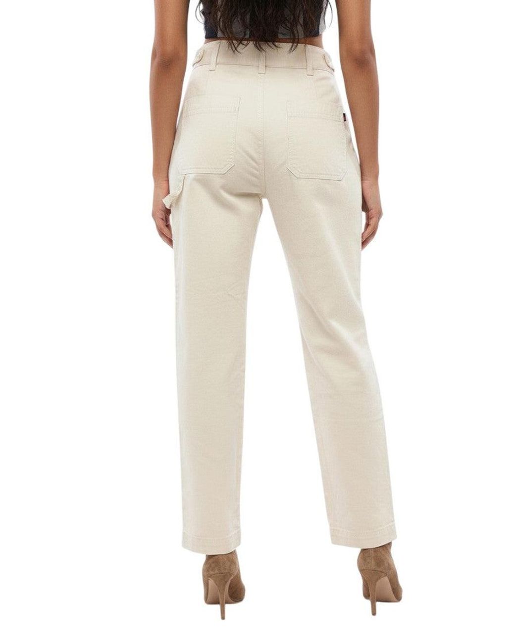 Woolrich Natural Tapered High Rise Jeans