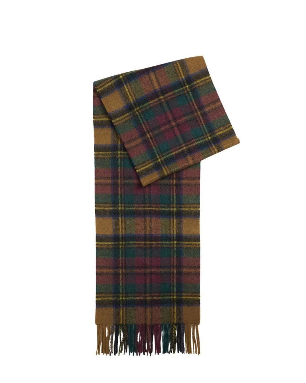 Barbour Multicolor Tartan Plaid Scarf for men