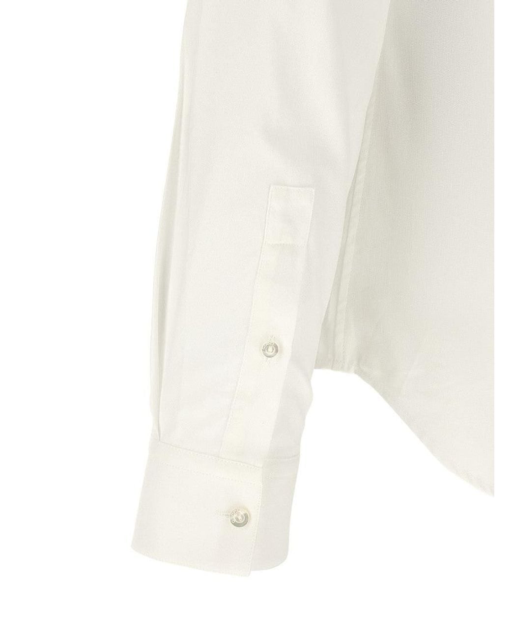 Gucci White Regular Solid Shirt for men
