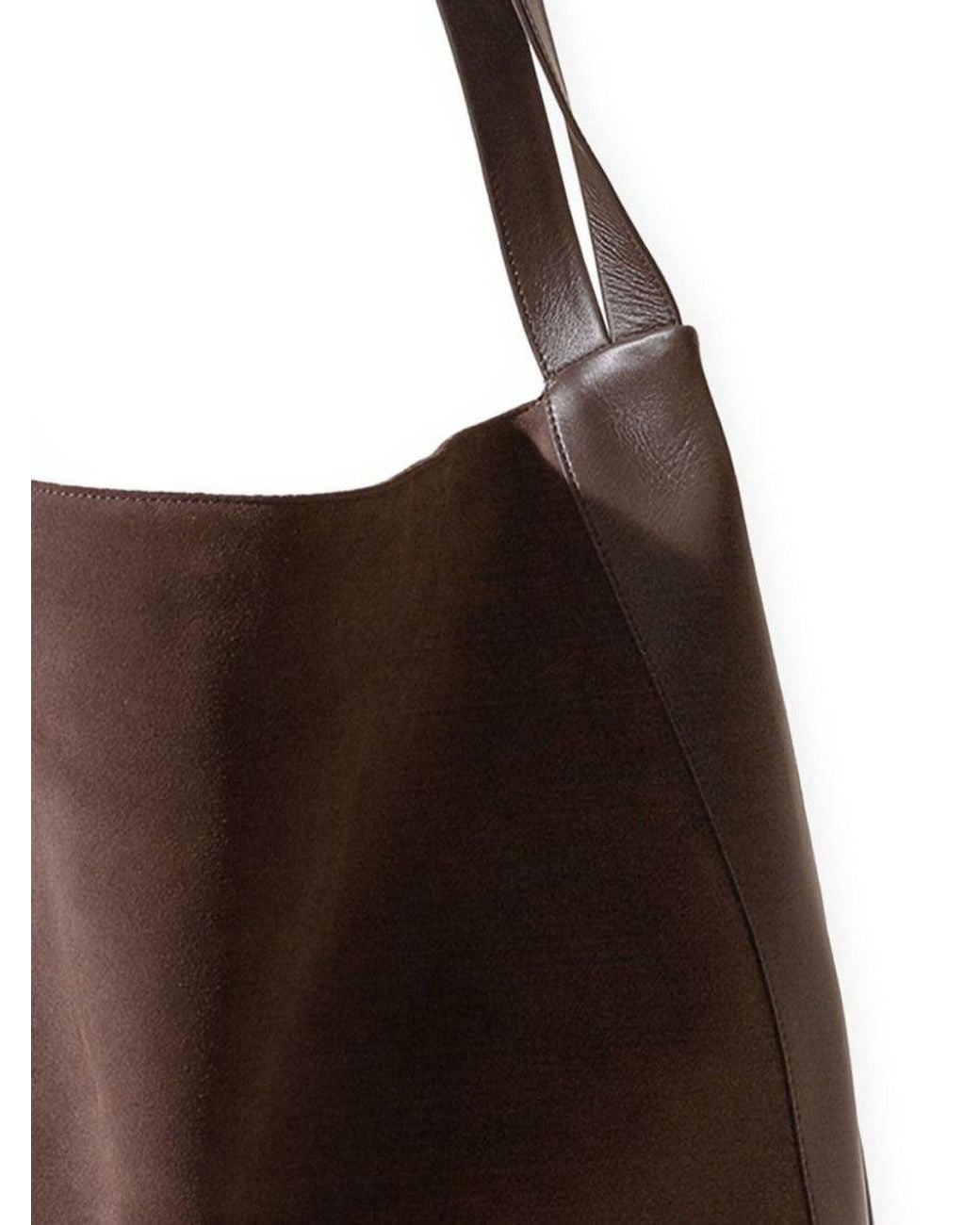 Hereu Brown Slouchy Shoulder Bag