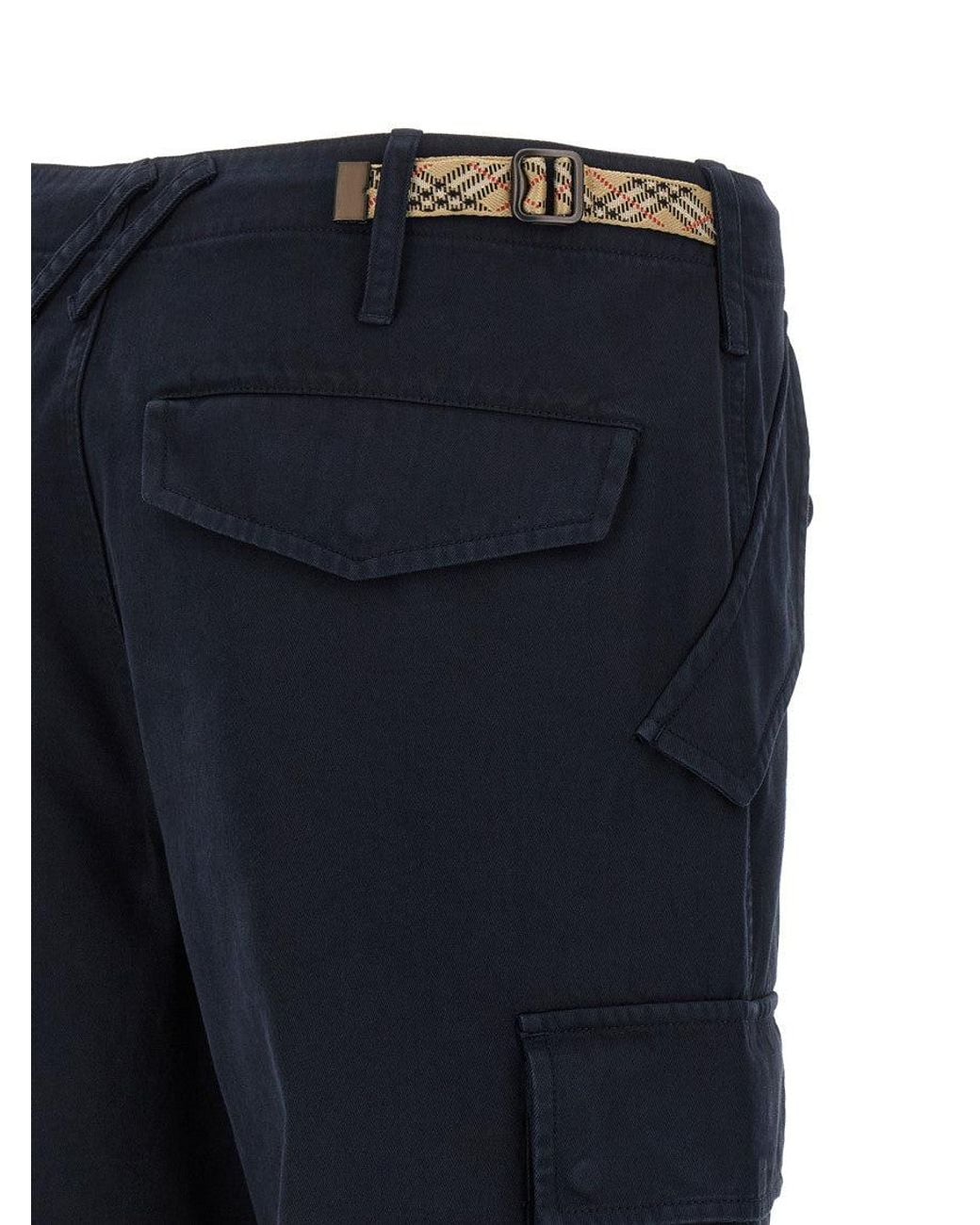 Burberry Blue Cargo Pants for men