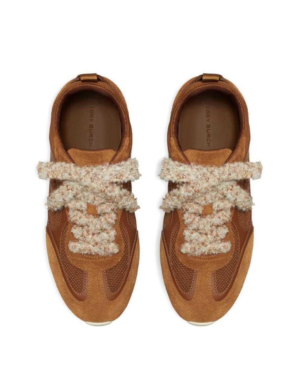 Tory Burch Brown Logo Travel Sneakers